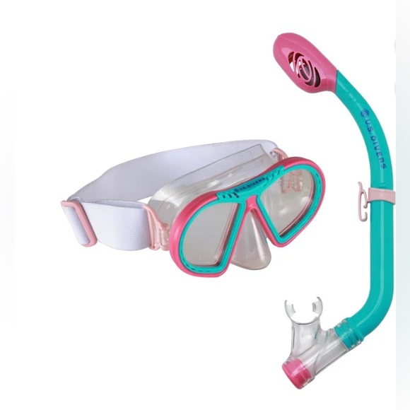 COPY - U.S. Divers Kid Snorkeling Combo Ages 4+ (Teal & Pink) Mask and Snorkel … - Picture 3 of 4